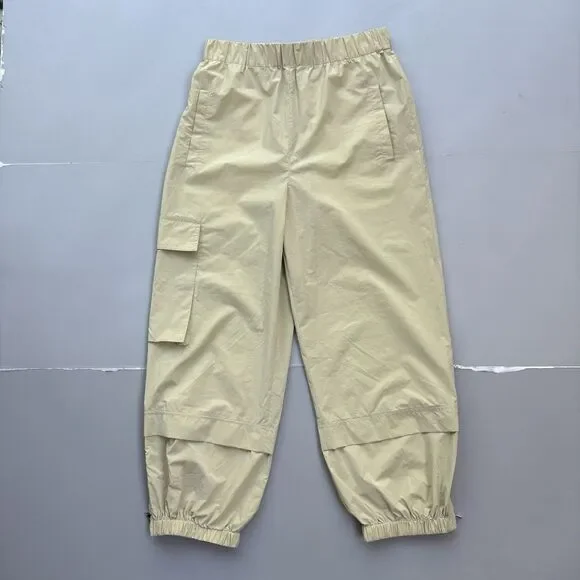 Tibi Women Small Powder Nylon Pull On High Rise Cargo Wilt Jogger Elastic Waist - Picture 4 of 13